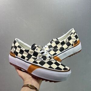 VANS Era Stacked Checkerboard Slip On Canvas Shoes